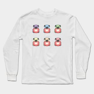 Rainbow Pugs pack Long Sleeve T-Shirt